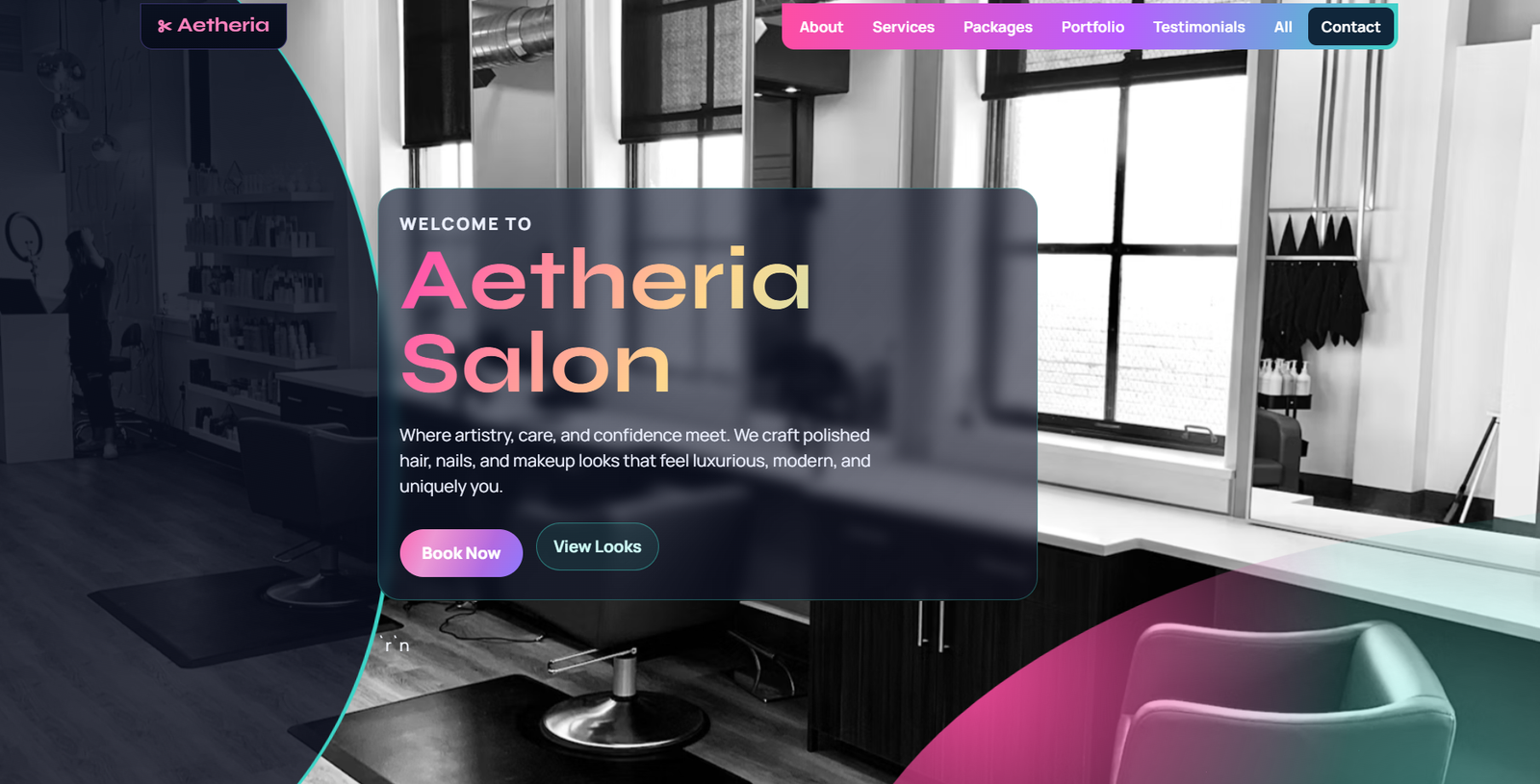 Beauty Salon Website preview